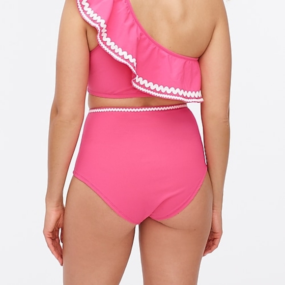 J. Crew High Waisted Barbie Pink Bikini Bottom - Picture 2 of 5